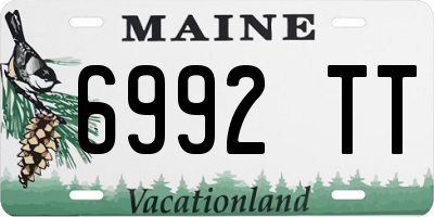 ME license plate 6992TT