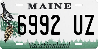 ME license plate 6992UZ