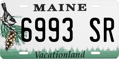 ME license plate 6993SR