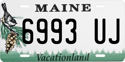 ME license plate 6993UJ