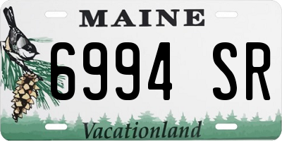 ME license plate 6994SR