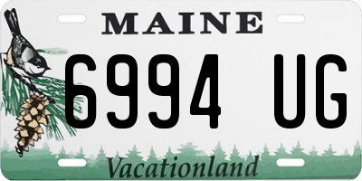 ME license plate 6994UG