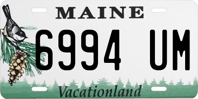 ME license plate 6994UM