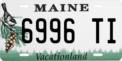 ME license plate 6996TI
