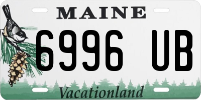 ME license plate 6996UB