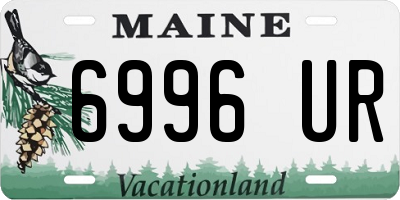 ME license plate 6996UR