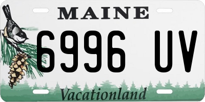 ME license plate 6996UV