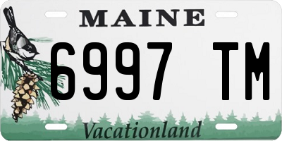 ME license plate 6997TM