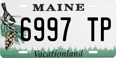 ME license plate 6997TP