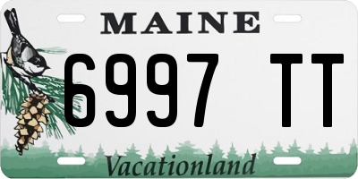 ME license plate 6997TT