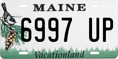 ME license plate 6997UP