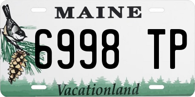 ME license plate 6998TP