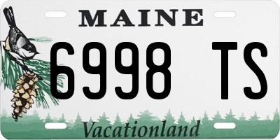 ME license plate 6998TS