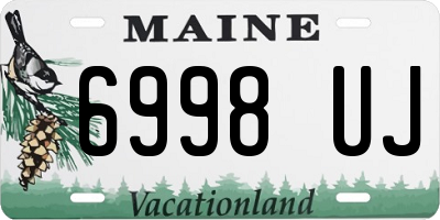 ME license plate 6998UJ
