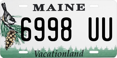 ME license plate 6998UU