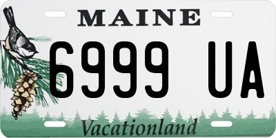 ME license plate 6999UA
