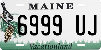 ME license plate 6999UJ
