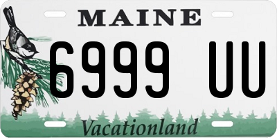 ME license plate 6999UU