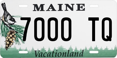 ME license plate 7000TQ