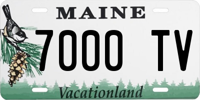 ME license plate 7000TV