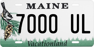 ME license plate 7000UL