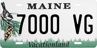 ME license plate 7000VG