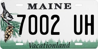 ME license plate 7002UH