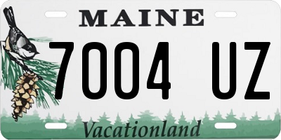 ME license plate 7004UZ