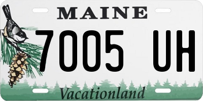 ME license plate 7005UH