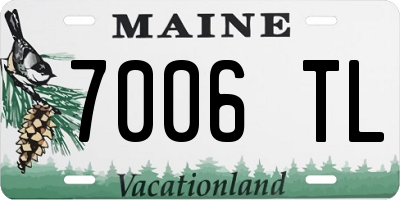 ME license plate 7006TL