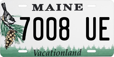 ME license plate 7008UE