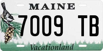 ME license plate 7009TB
