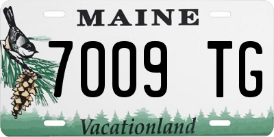 ME license plate 7009TG