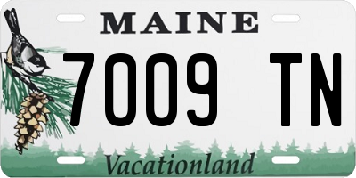 ME license plate 7009TN