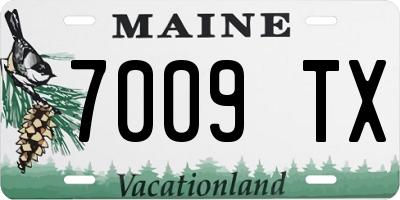 ME license plate 7009TX