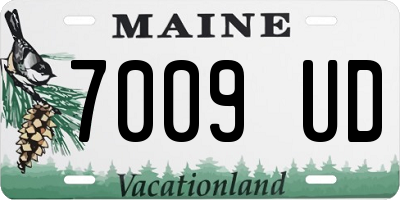 ME license plate 7009UD