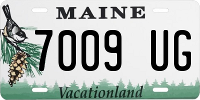 ME license plate 7009UG