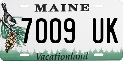 ME license plate 7009UK