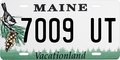 ME license plate 7009UT