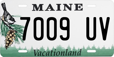 ME license plate 7009UV