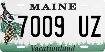 ME license plate 7009UZ