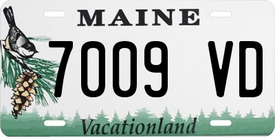 ME license plate 7009VD