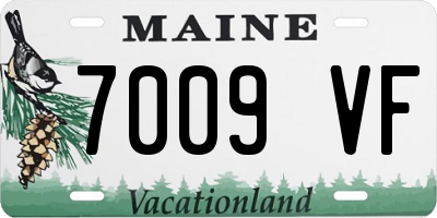 ME license plate 7009VF