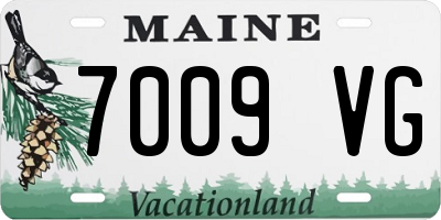 ME license plate 7009VG