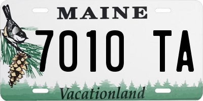 ME license plate 7010TA
