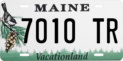ME license plate 7010TR
