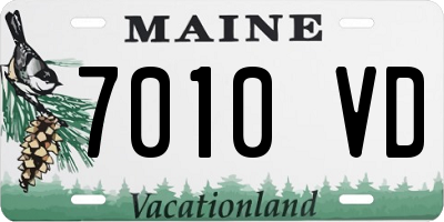 ME license plate 7010VD