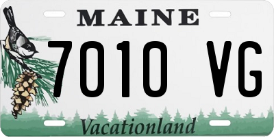 ME license plate 7010VG