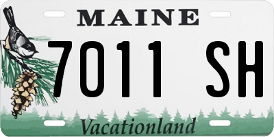 ME license plate 7011SH