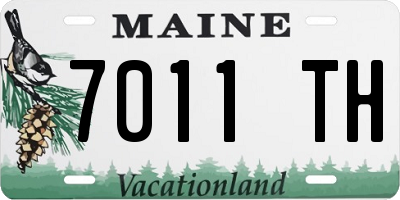 ME license plate 7011TH